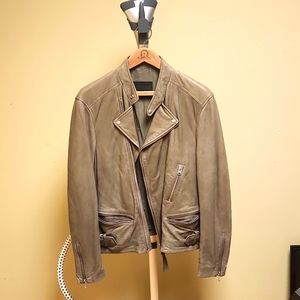 All Saints Men's Leather Jacket